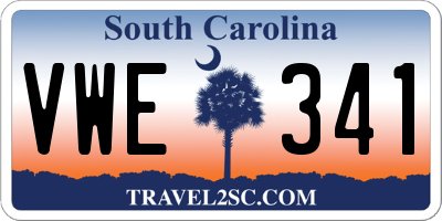 SC license plate VWE341