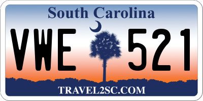 SC license plate VWE521