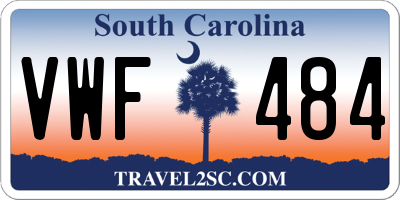 SC license plate VWF484