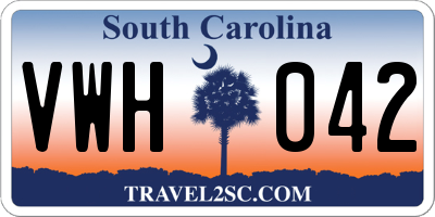 SC license plate VWH042