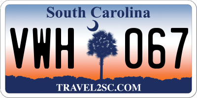 SC license plate VWH067