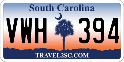SC license plate VWH394