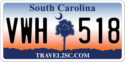 SC license plate VWH518