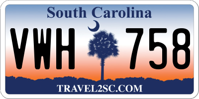 SC license plate VWH758