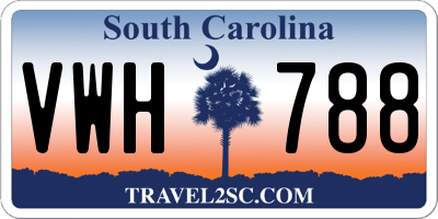 SC license plate VWH788