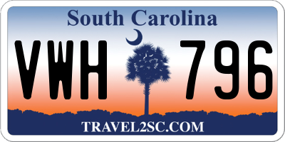 SC license plate VWH796