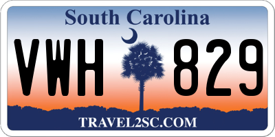 SC license plate VWH829