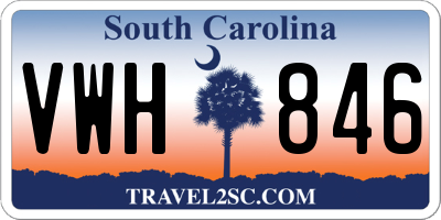 SC license plate VWH846