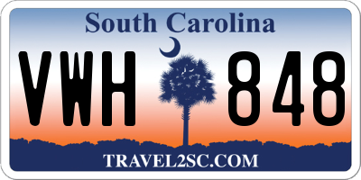 SC license plate VWH848