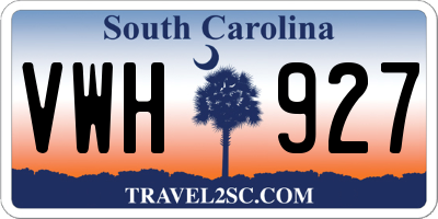 SC license plate VWH927