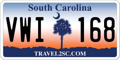 SC license plate VWI168
