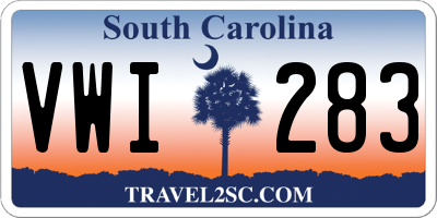 SC license plate VWI283