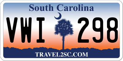 SC license plate VWI298