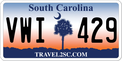 SC license plate VWI429