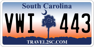 SC license plate VWI443