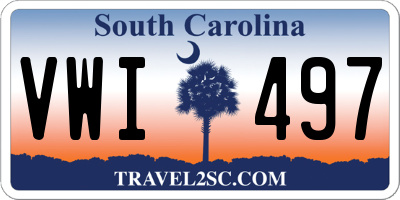 SC license plate VWI497