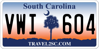 SC license plate VWI604