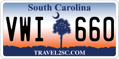 SC license plate VWI660