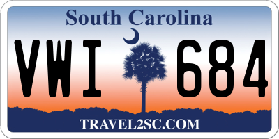 SC license plate VWI684