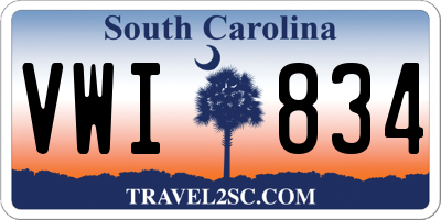 SC license plate VWI834