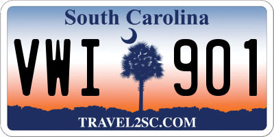 SC license plate VWI901