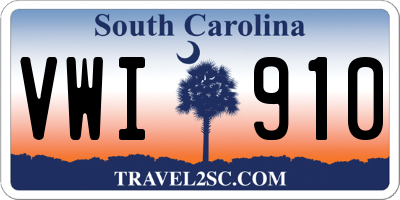 SC license plate VWI910