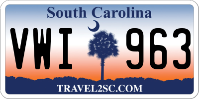 SC license plate VWI963