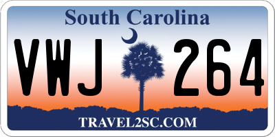 SC license plate VWJ264