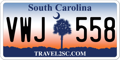 SC license plate VWJ558