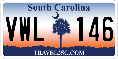 SC license plate VWL146