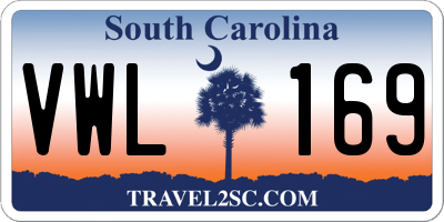 SC license plate VWL169