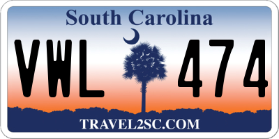 SC license plate VWL474