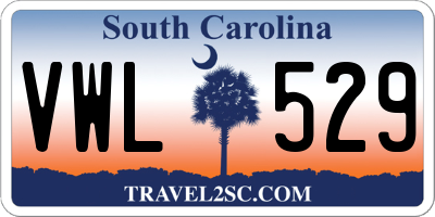 SC license plate VWL529