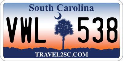 SC license plate VWL538