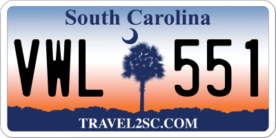 SC license plate VWL551