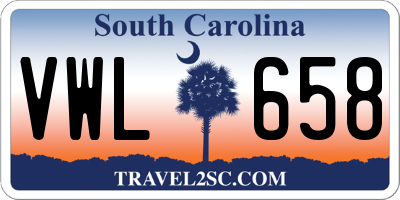 SC license plate VWL658