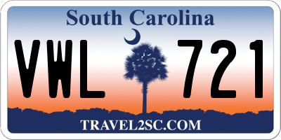 SC license plate VWL721