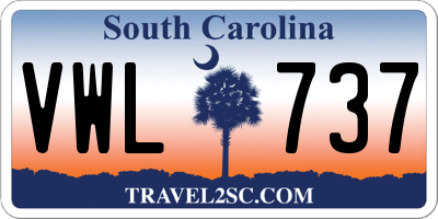 SC license plate VWL737