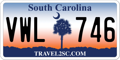SC license plate VWL746