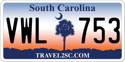 SC license plate VWL753