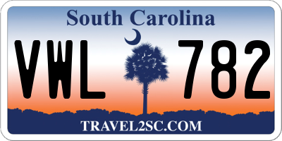 SC license plate VWL782