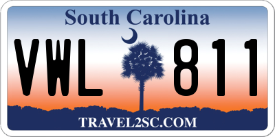 SC license plate VWL811