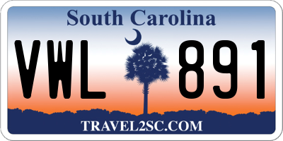 SC license plate VWL891