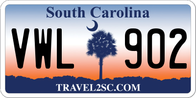 SC license plate VWL902