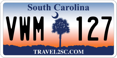 SC license plate VWM127
