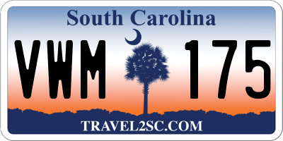 SC license plate VWM175