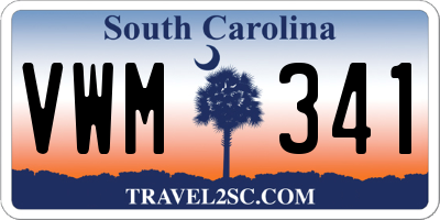 SC license plate VWM341