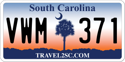 SC license plate VWM371
