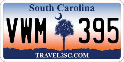 SC license plate VWM395