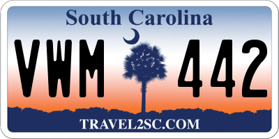 SC license plate VWM442